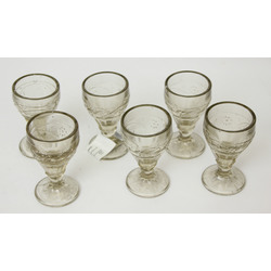 Glass vodka glasses 4 pcs.