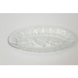 Glass serving plate