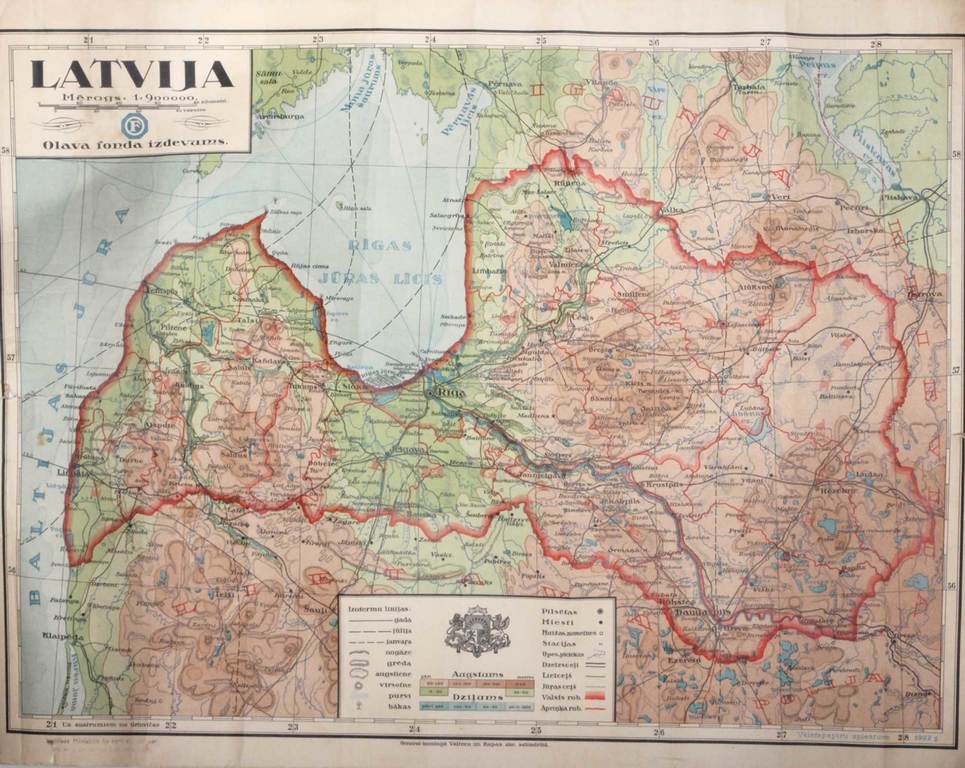Latvijas karte
