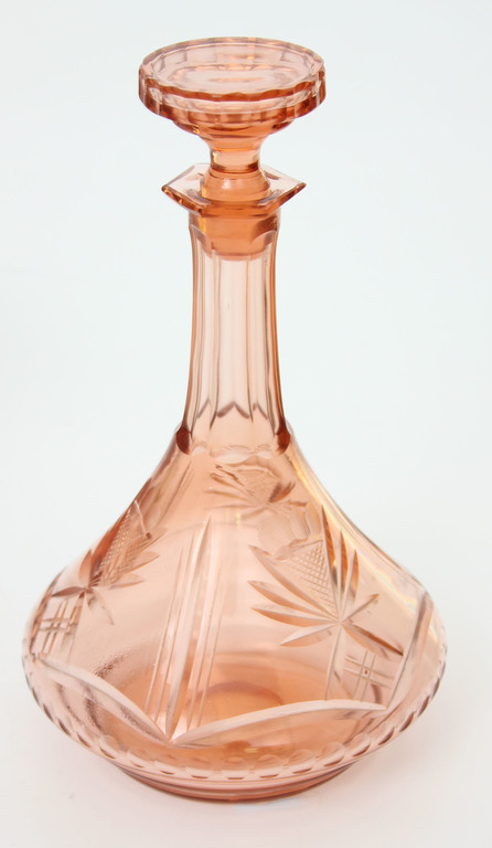 Decanter from colored glass