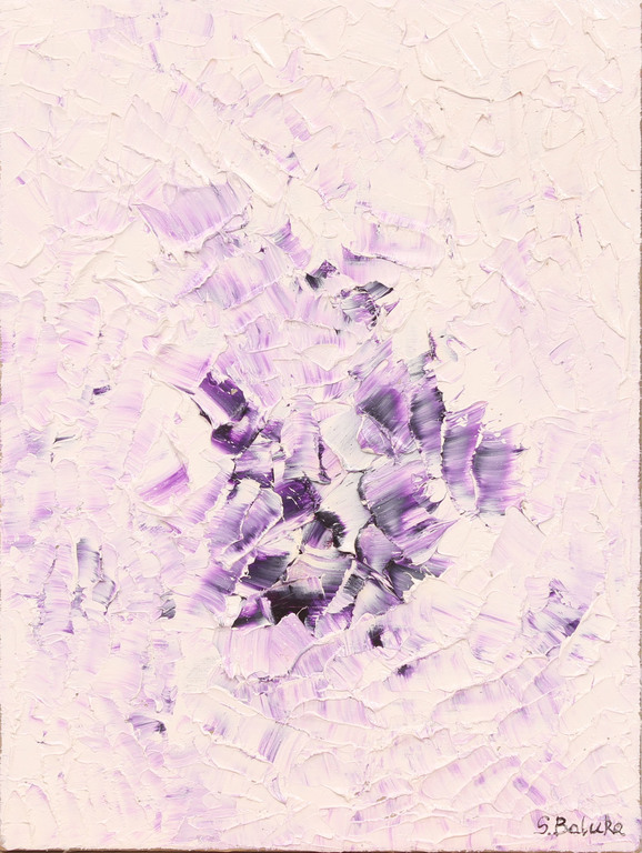 Фиолетовая абстрактная композиция