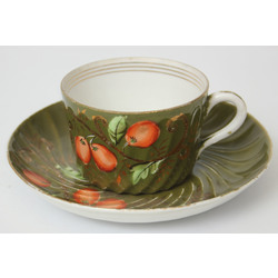 Porcelain cup with saucer 