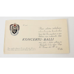 Invitation to a concert-ball