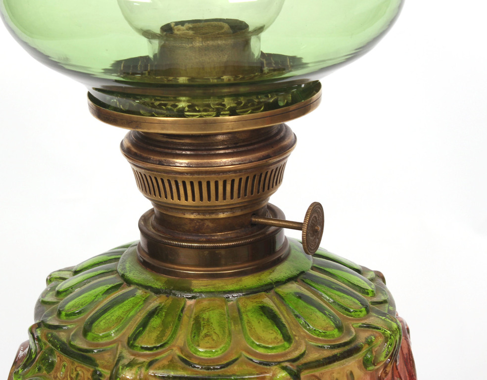 Art Nouveau style kerosene lamp