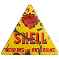 Enameled advertising sign (double-sided) 