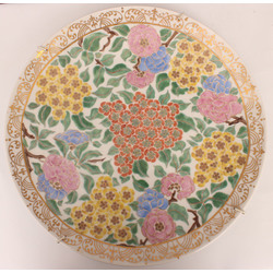 Painted porcelain plate