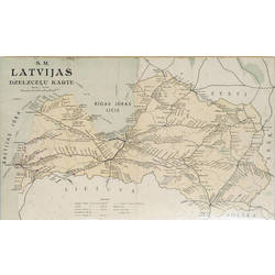 Latvijas dzelzceļu karte