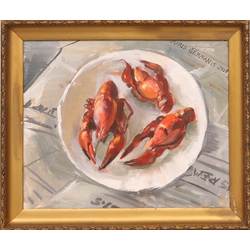 Still life with crayfish