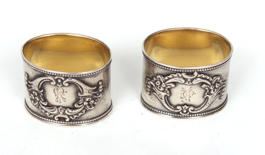 Silver napkin holders 2 pcs.