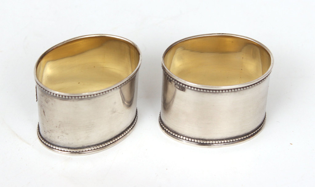 Silver napkin holders 2 pcs.