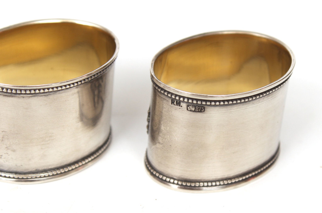 Silver napkin holders 2 pcs.