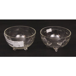 Glass jam dishes 2 pcs.