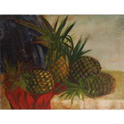 Still life with pineapples
