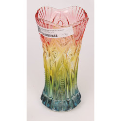 Colored glass vase