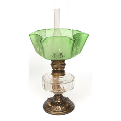 Kerosene lamp in Art Nouveau style