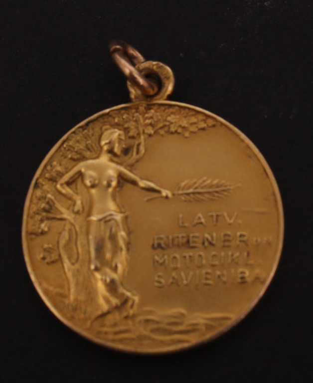 Золотая медаль «Латвийский союз велосипедистов и мотоциклистов»