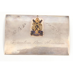 Heavy artillery silver sign 