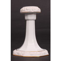 Porcelain candlestick with gilding