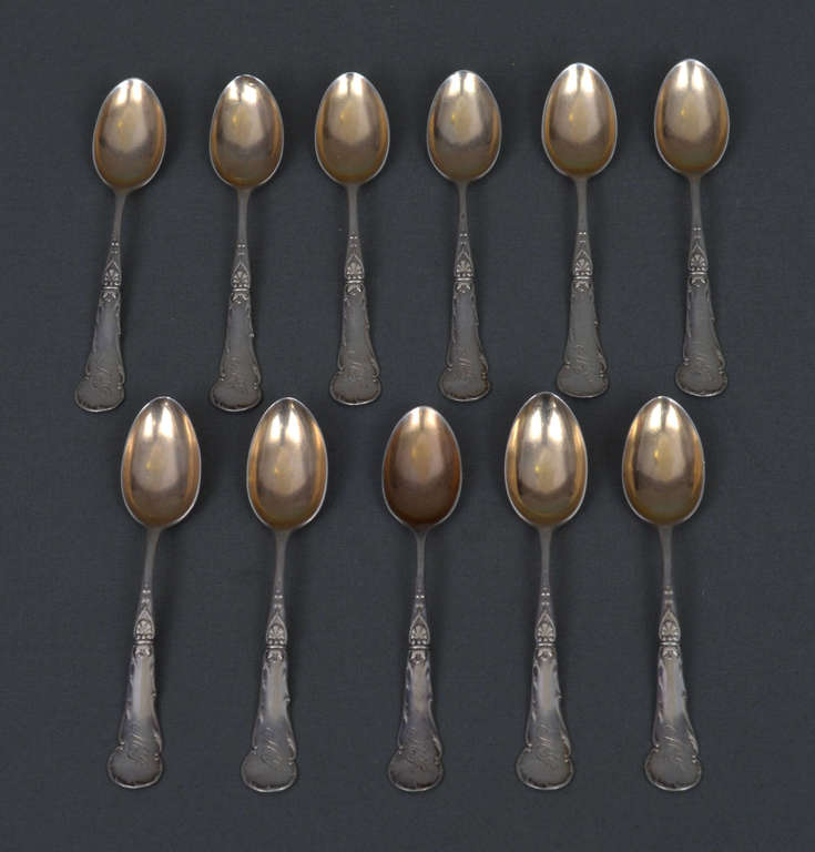 Silver spoons (11 pcs.)