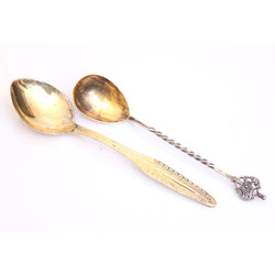 2 Silver spoons