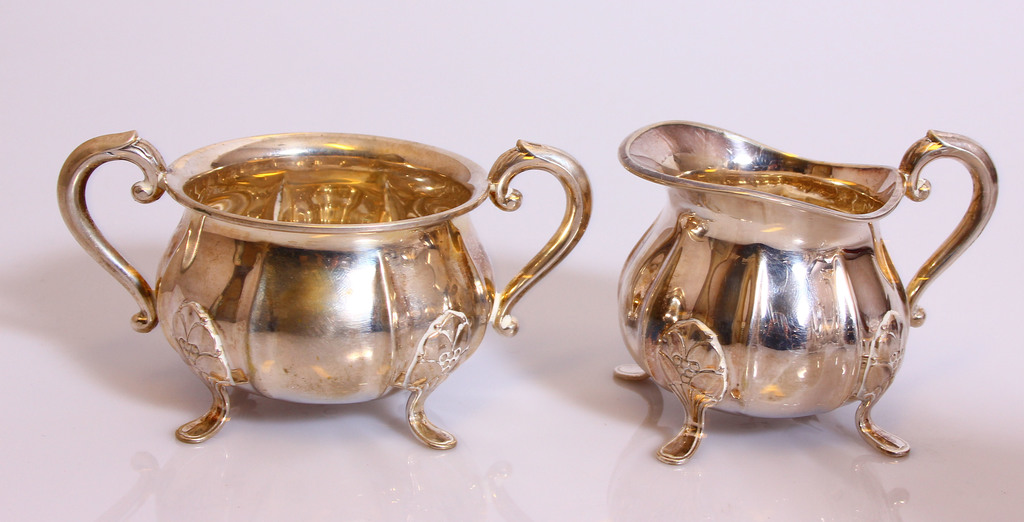 Small silver coffee set