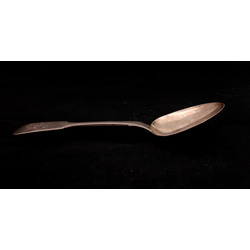 Large silver serving spoon