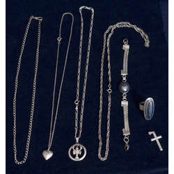 Silver jewelry collection (7 pcs.)