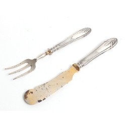 Silver set - fork and knife (2 pcs.)