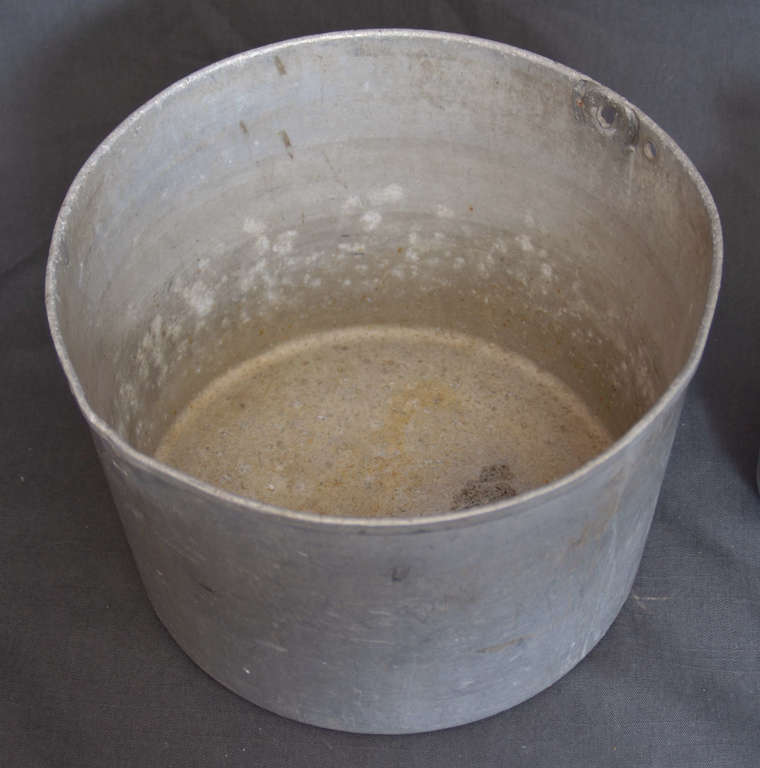 German army cauldron, flask