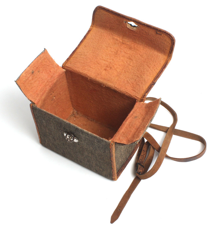 Bag with leather interior