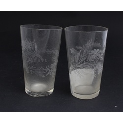 Glass glasses 2 pcs. 