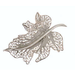 Silver Art Nouveau brooch 