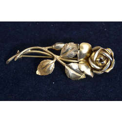 Silver Art Nouveau brooch 