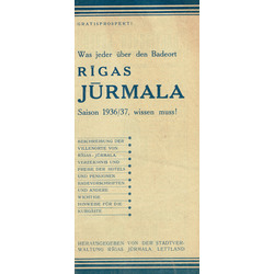 Advertising booklet about Riga Jurmala