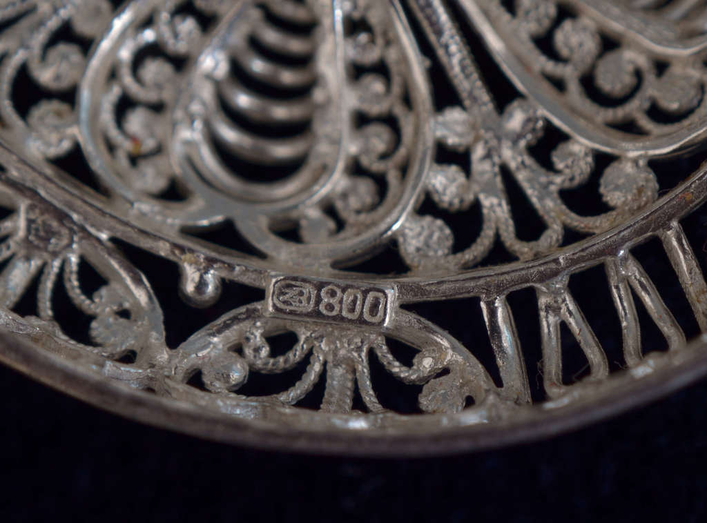 Silver Art Nouveau pendant
