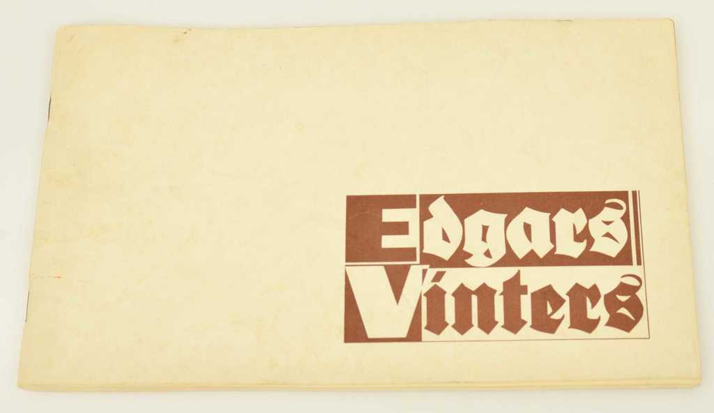 Каталог выставки работ художника Эдгара Винтерерса