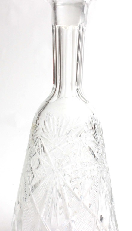Glass carafe with cork