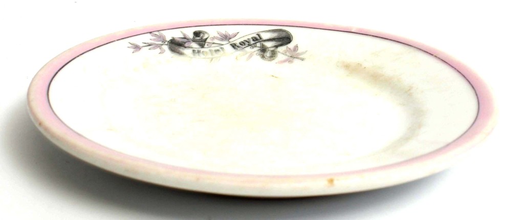 Painted porcelain plate