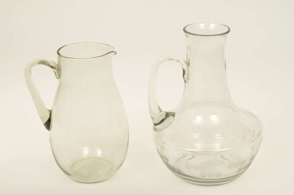Two glass jugs