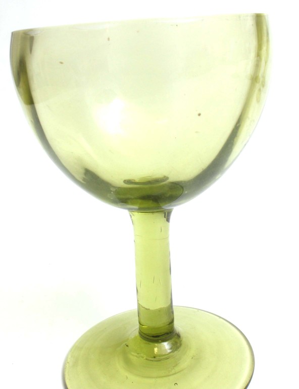 Green colored glass glasses (6 pcs.)