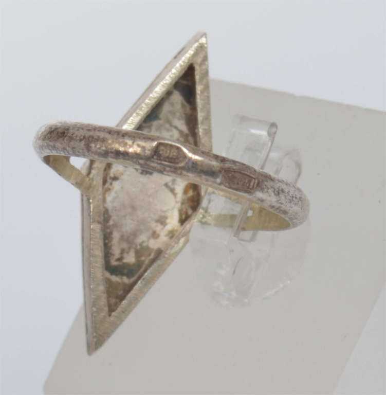 Серебряное кольцо с чернением и оригинальной биркой