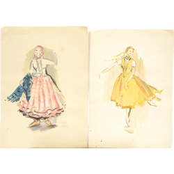 Costume sketches 2 pcs.