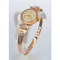 Gold women's watch 