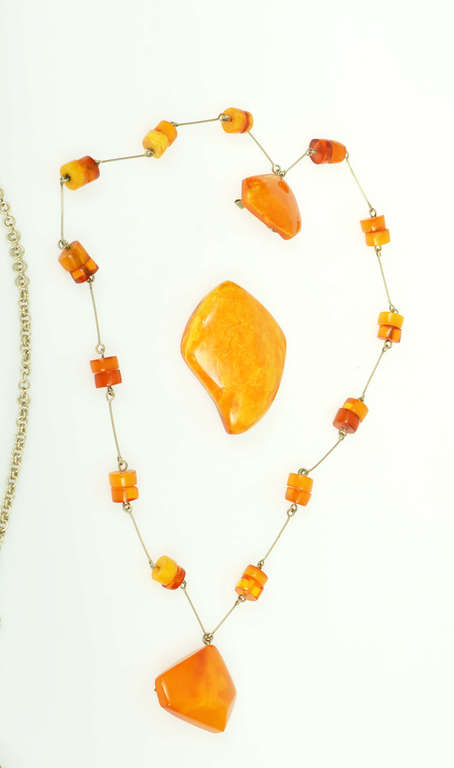 Set of various amber products (5 pcs.)