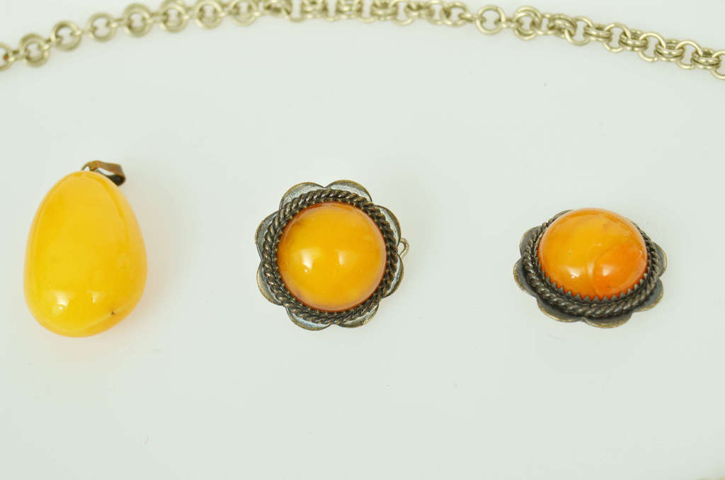 Set of various amber products (5 pcs.)