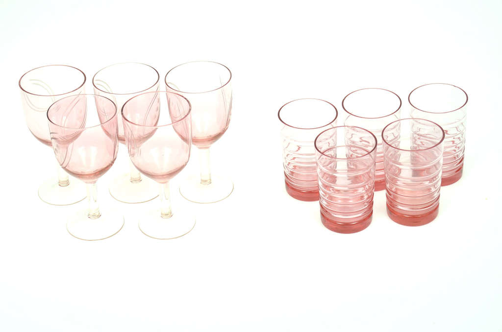 Стеклянные стаканы 5 + 5 шт.