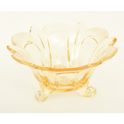 Amber color glass bowl