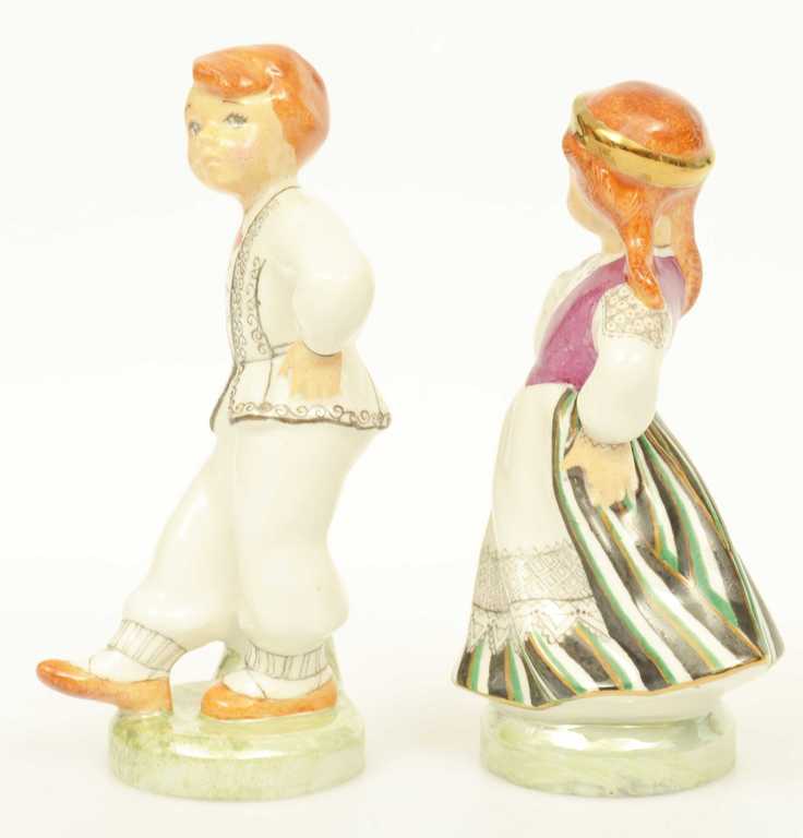 Porcelain figurines Folk dancers (2 pcs)