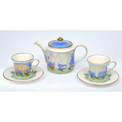 Porcelain set for two persons 