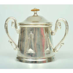 Silver-plated Art Nouveau sugar bowl